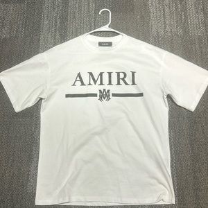 White amiri tee